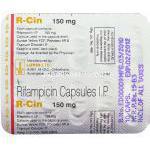リファンピシン, R-CIN, 150 mg　カプセル 包装 (Lupin)